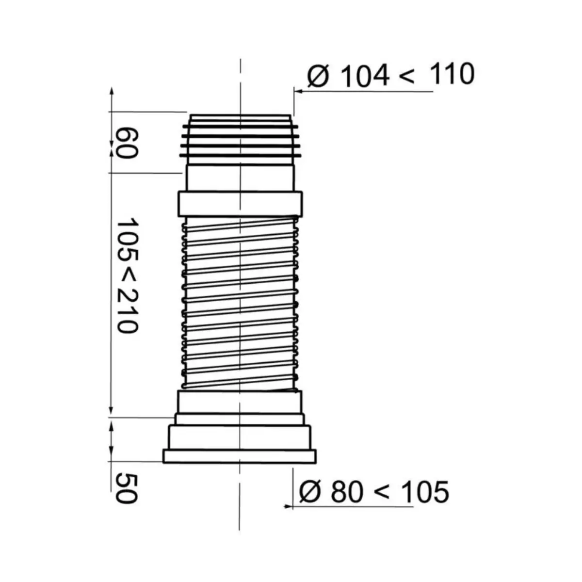Toilet pan connector fins