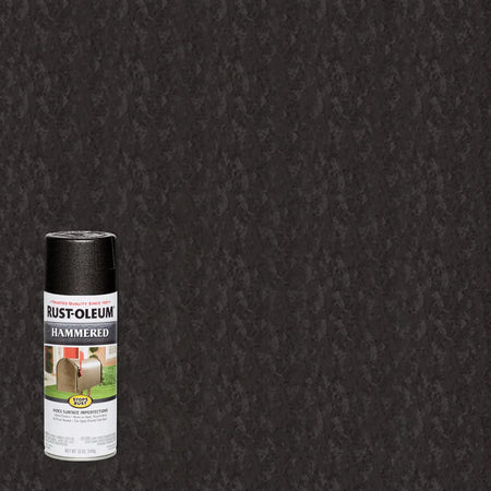 Black hammered rust spray paint