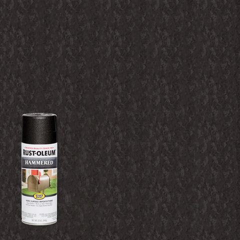 Black hammered rust spray paint