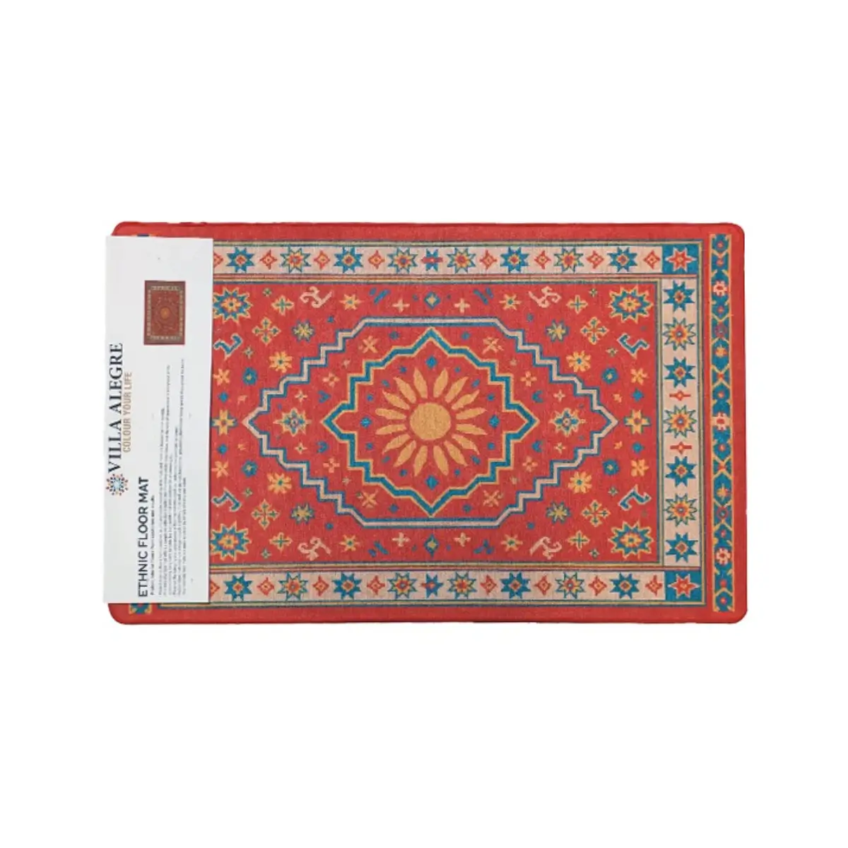 Ethnic pattern floor mat