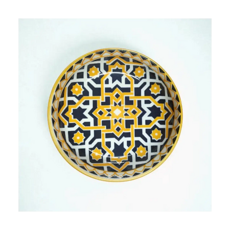 Embossed ceramic dish 12cm