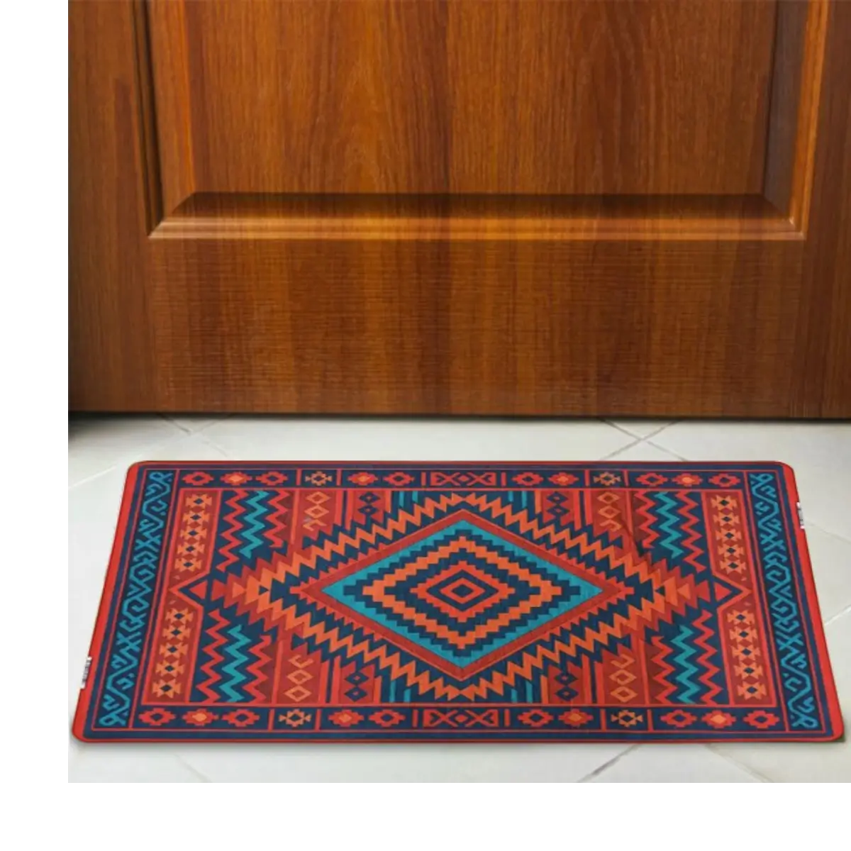 Ethnic pattern floor mat