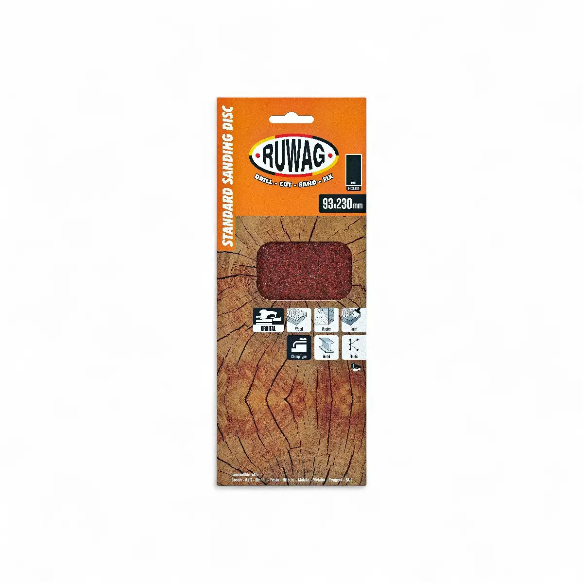 Orbital Clamped Sanding Sheet 93 x 230mm