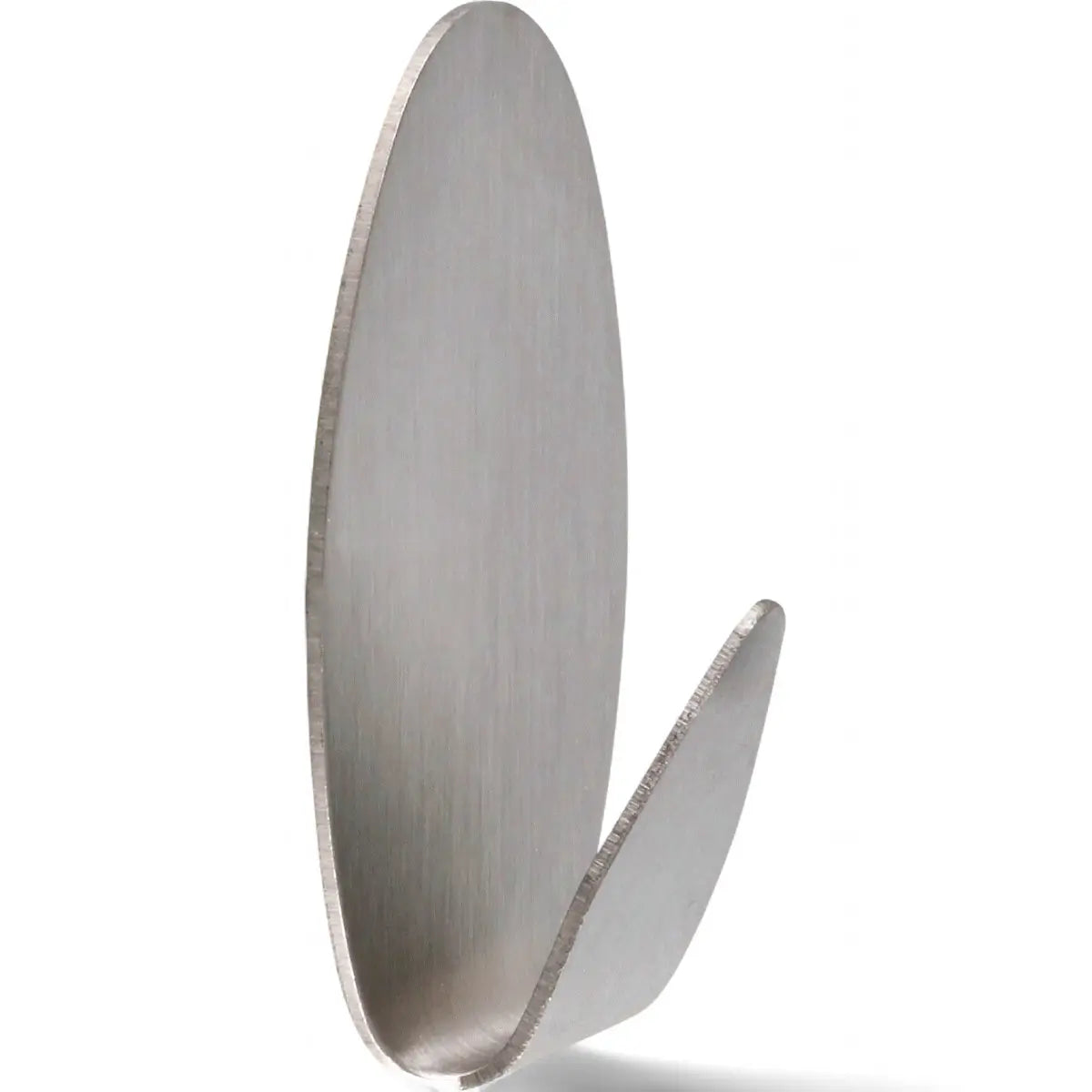 Self-Adhesive Stick-On Stainless Steel Oval Hook - Medium (3-Pack)