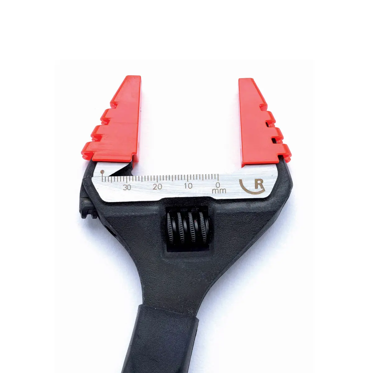 Wide jaw adjustable wrench
