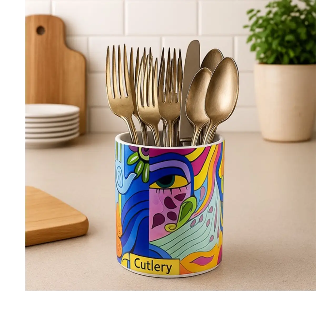 Kitchen knife and utensil holder