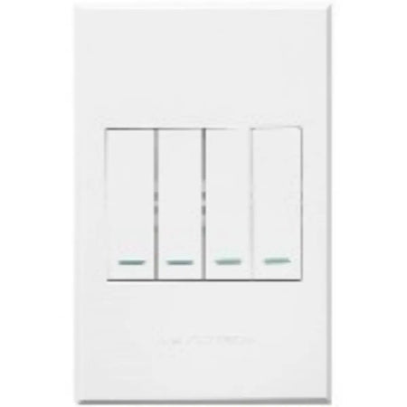 Four lever light switch