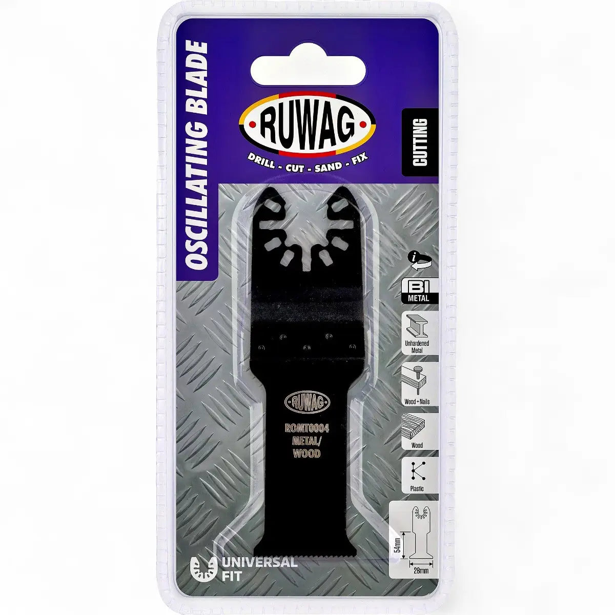 Oscillating Multi-Tool Straight Blade For Wood & Metal - 28mm