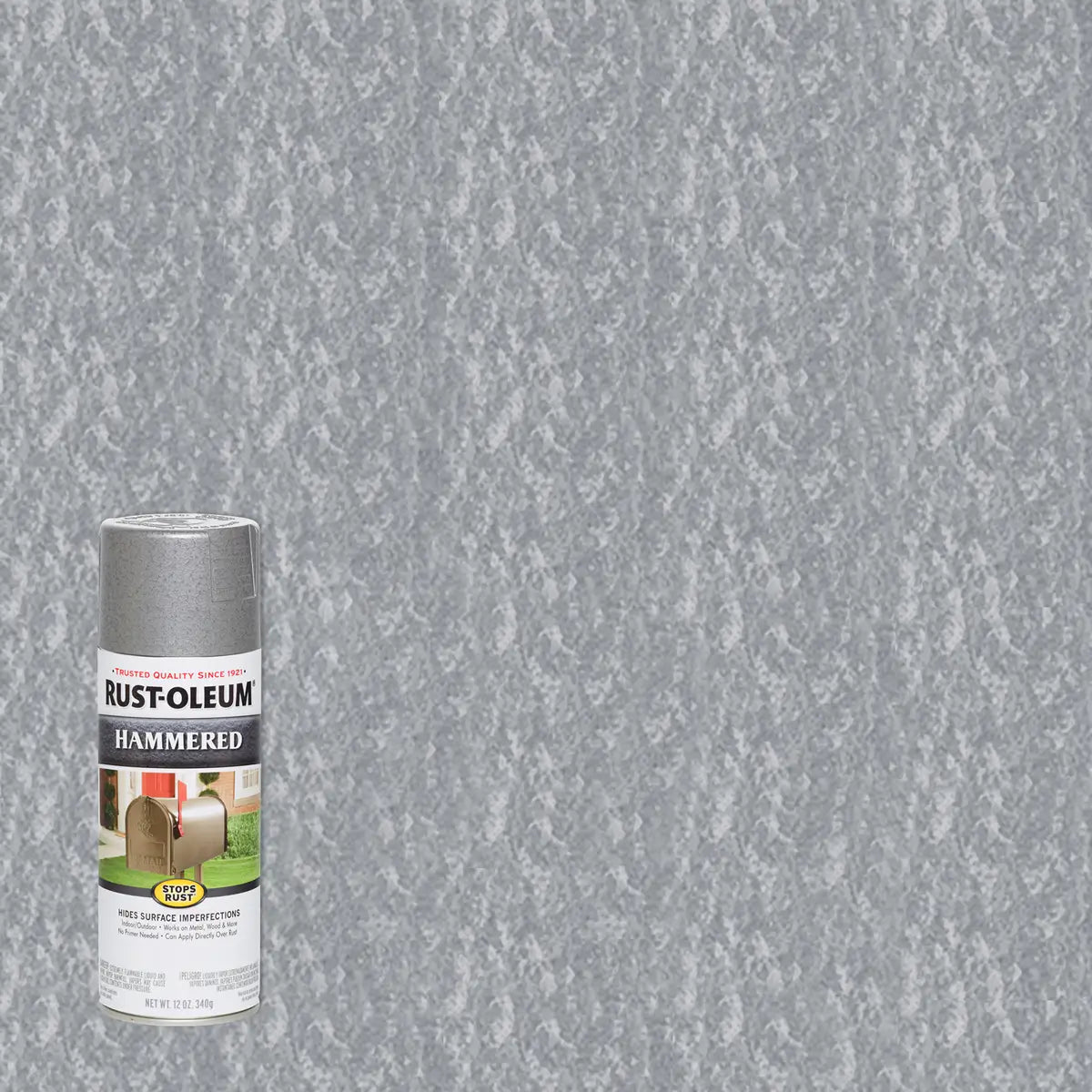 Silver hammered spray paint