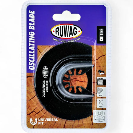 Oscillating Multi-Tool Radial Blade For Wood & Plastic - 87mm