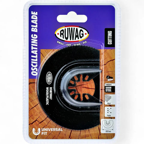 Oscillating Multi-Tool Radial Blade For Wood & Plastic - 87mm