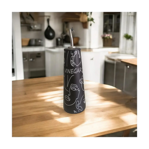Ceramic vinegar pouring bottle
