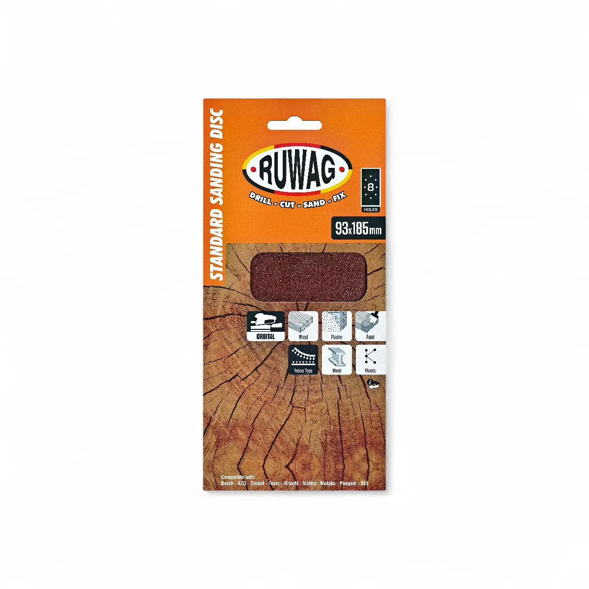 Orbital Velcro Sanding Sheet 93 x 185mm