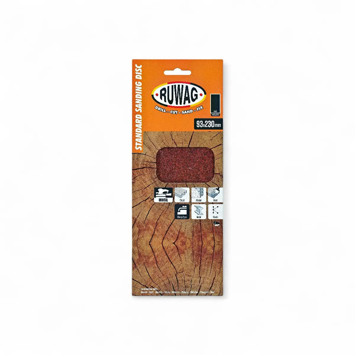 Orbital Clamped Sanding Sheet 93 x 230mm