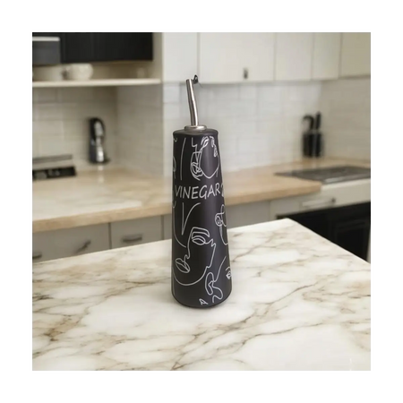 Ceramic vinegar dispenser bottle