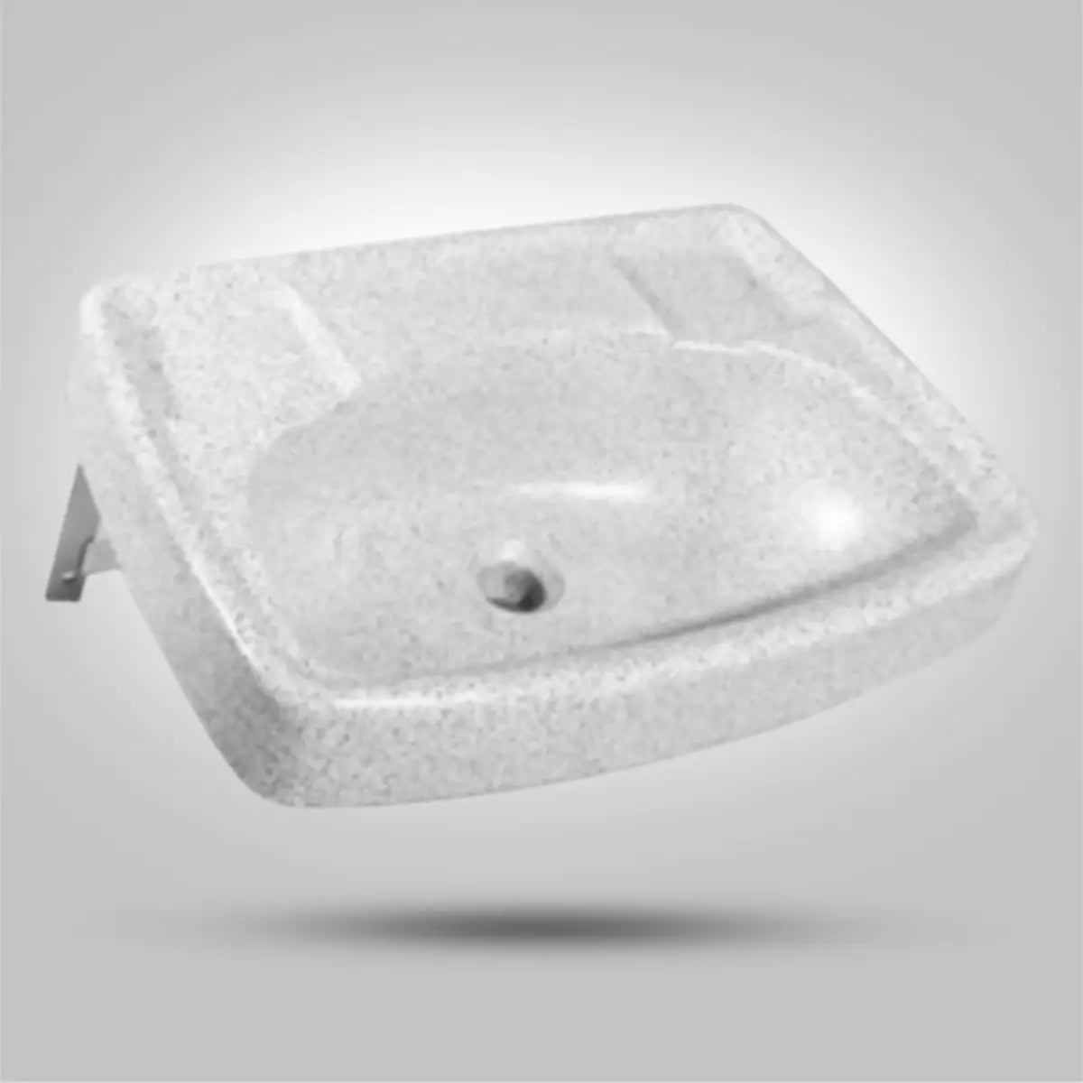 45L wash trough with brackets