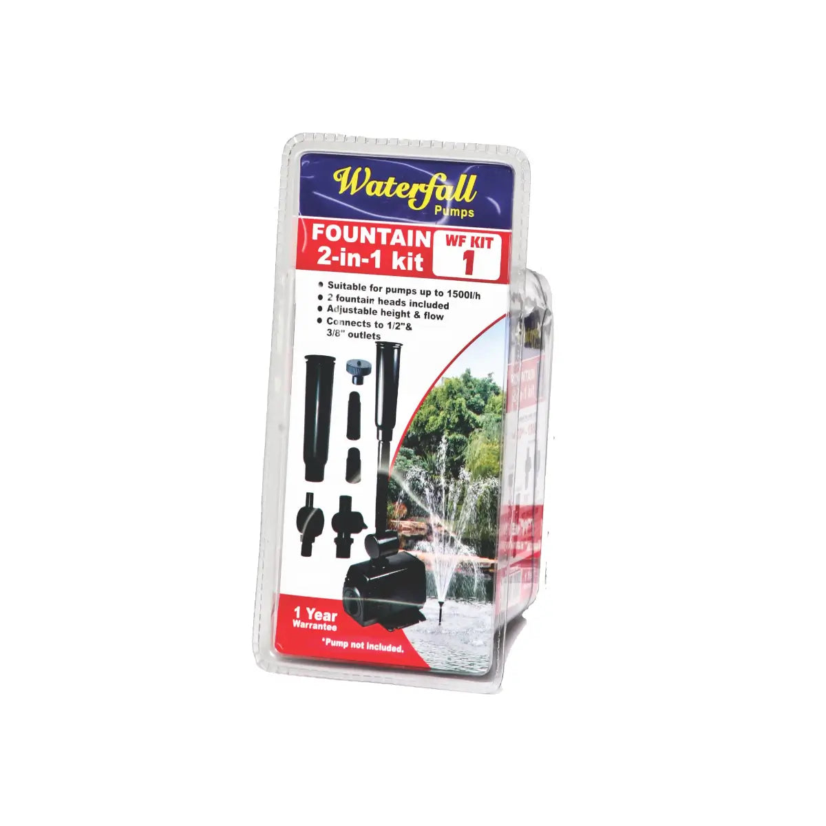 Waterfall fountain pump kit