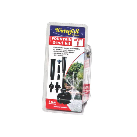 Waterfall fountain pump kit