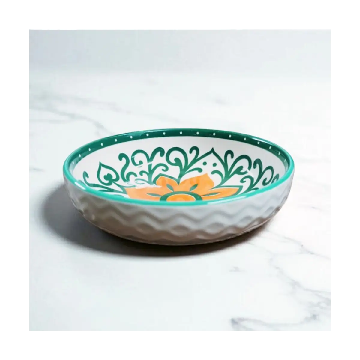 Embossed ceramic dish 12cm