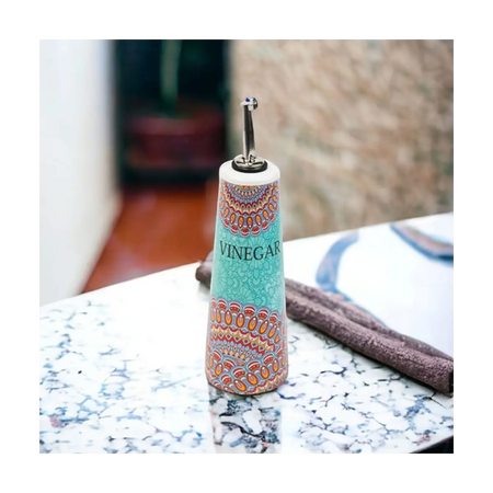 Ceramic vinegar dispenser bottle