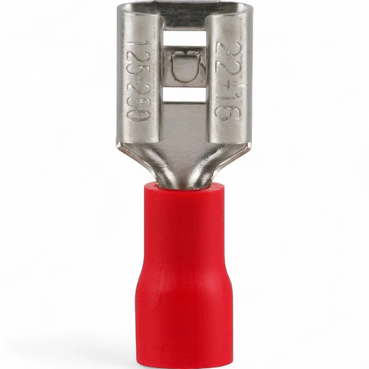 Pre-Insulated Female Disconnect Terminal - Red (25-Pack)