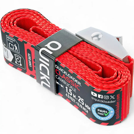 Quickload Classic Cambuckle Tie-Down Strap (500Kg) - 1.5M X 25mm