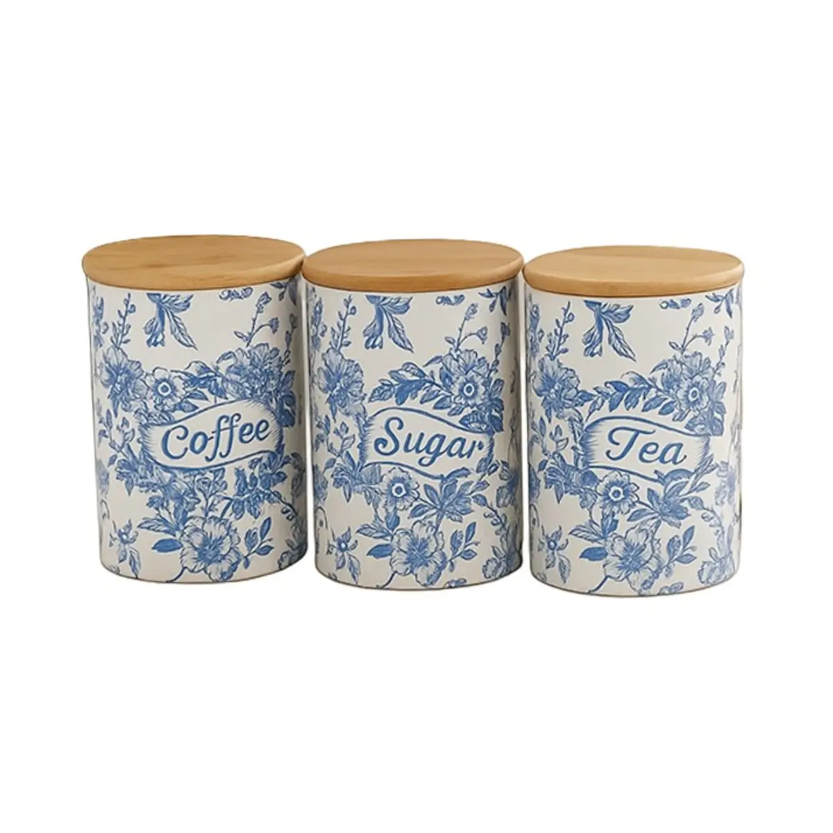 Ceramic kitchen canister set