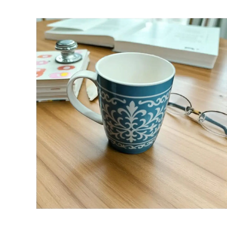 Patterned ceramic mug