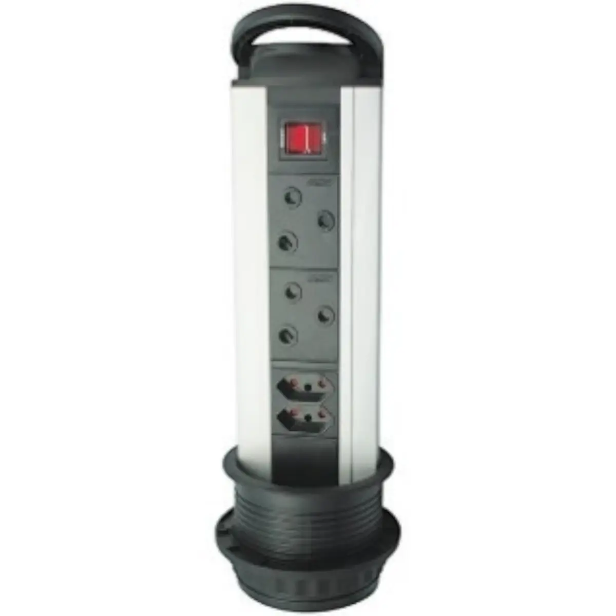 Power outlet pull up tower