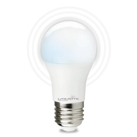 Microwave motion sensor bulb