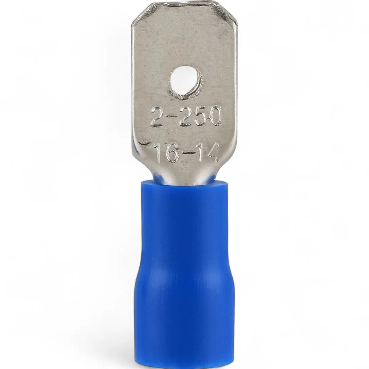 Pre-Insulated Male Disconnect Terminal - Blue 6.3mm (8-Pack)