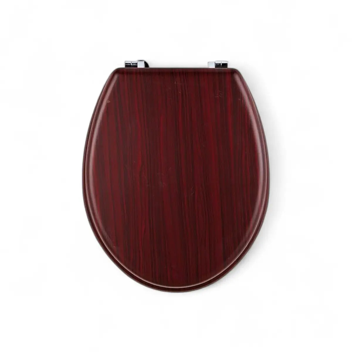 Mahogany Finish Wood Toilet Seat