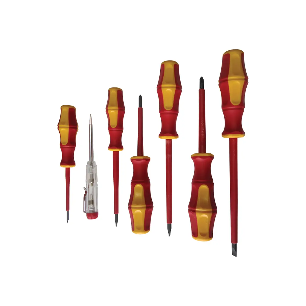 Seven piece screwdriver set