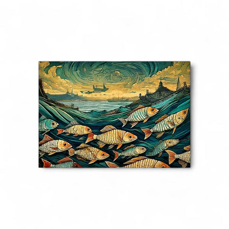 Tjhoko Paint Oceans Dance Lrg | 860X598 mm Decoupage Sheet