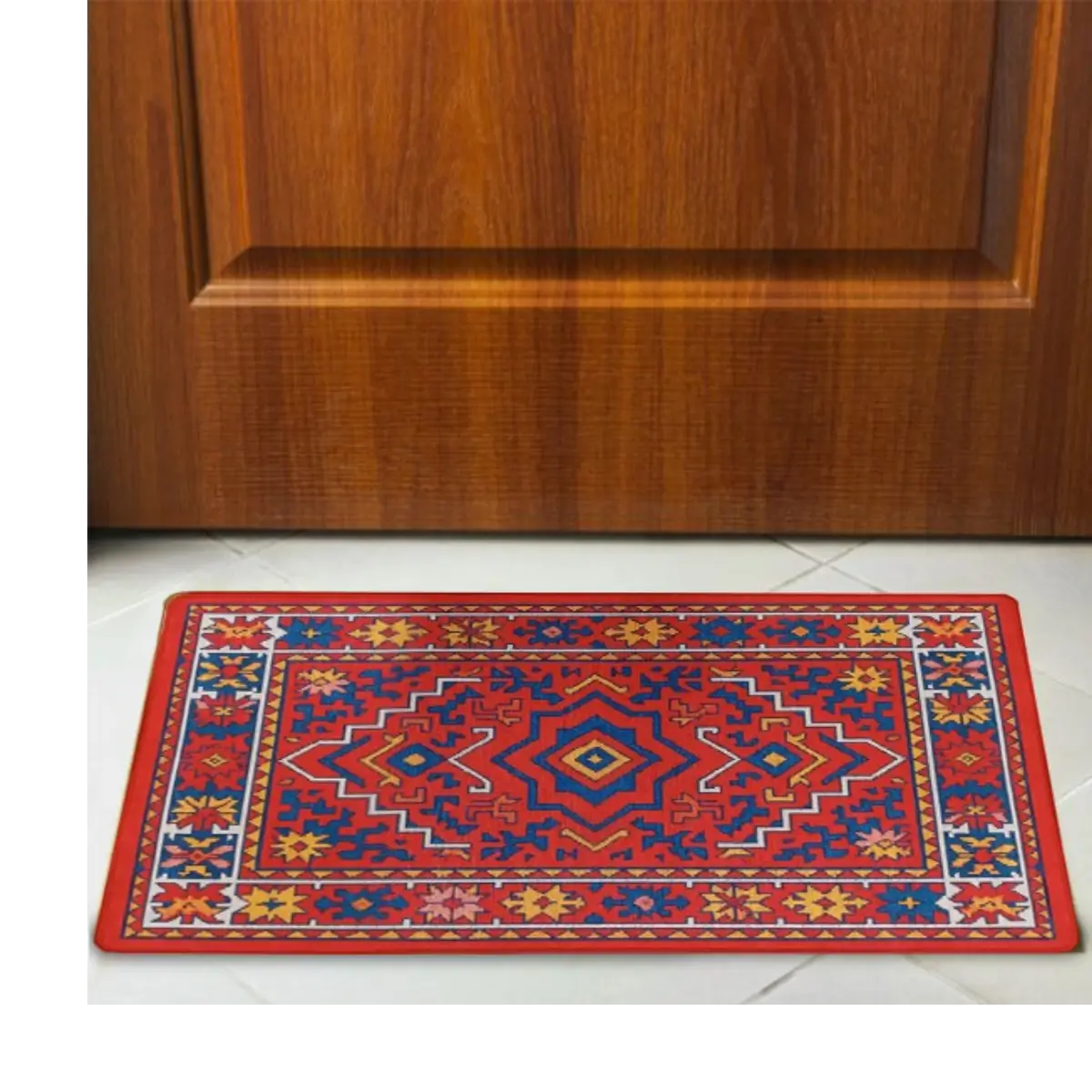 Ethnic pattern floor mat