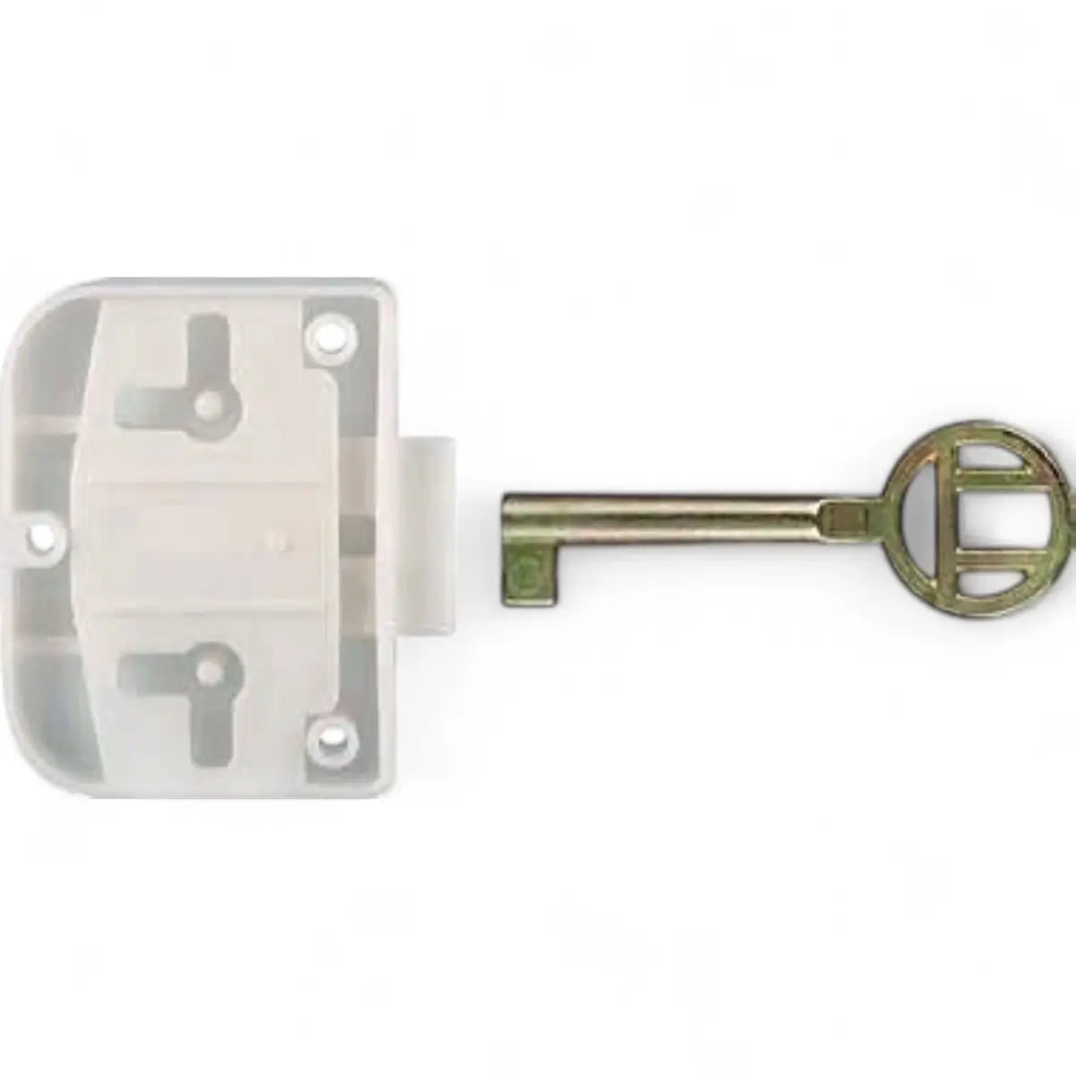 Brown Plastic Cupboard Lock (Single)