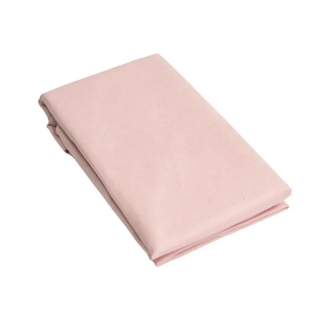folded blush pink microfibre pillowcase