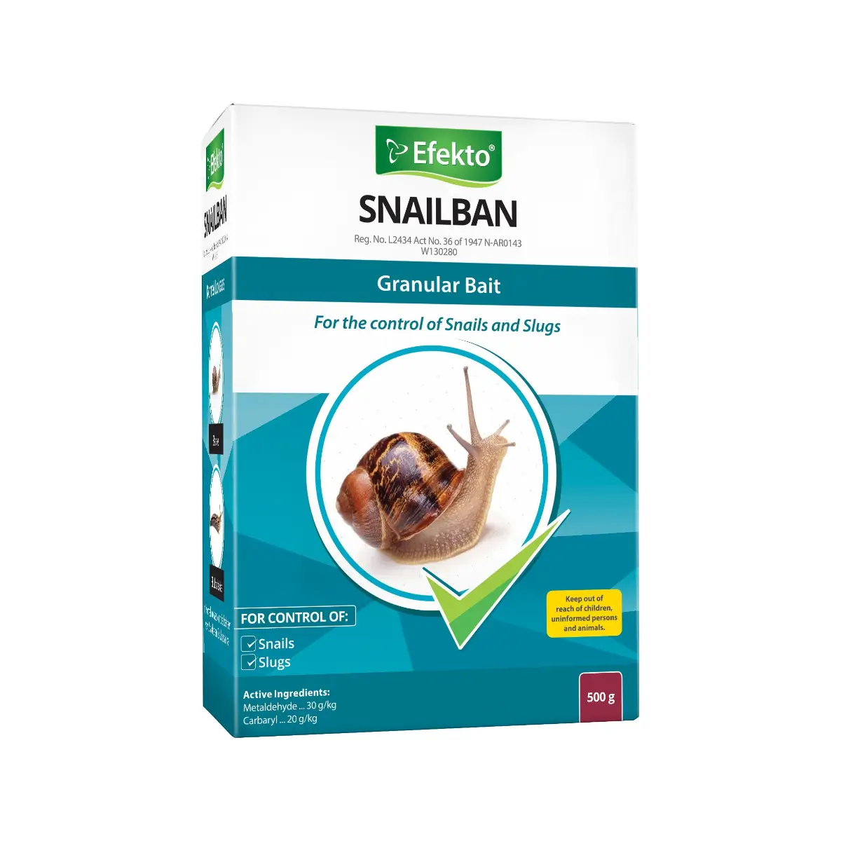 Snail and slug bait granules