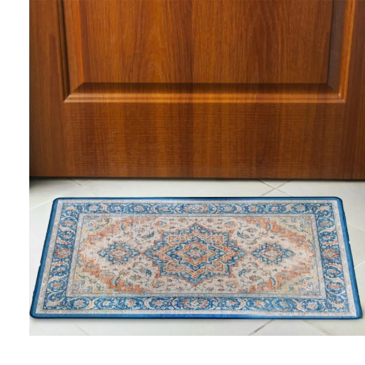Ethnic patterned floor mat
