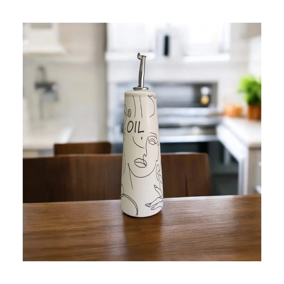 Ceramic olive oil dispenser