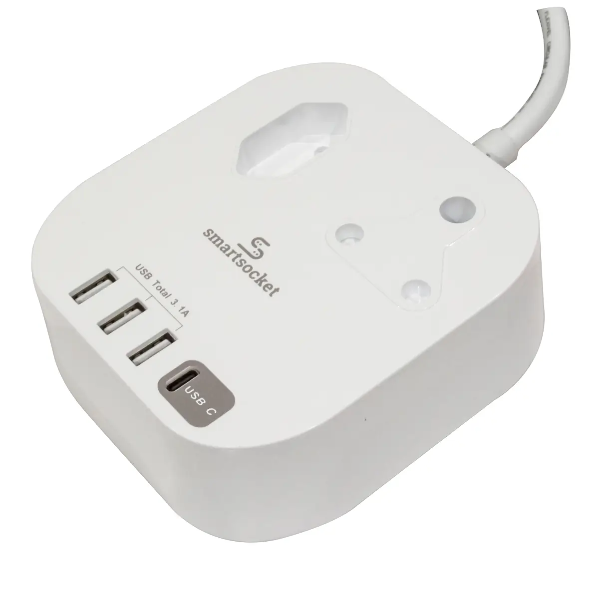 Compact USB power hub