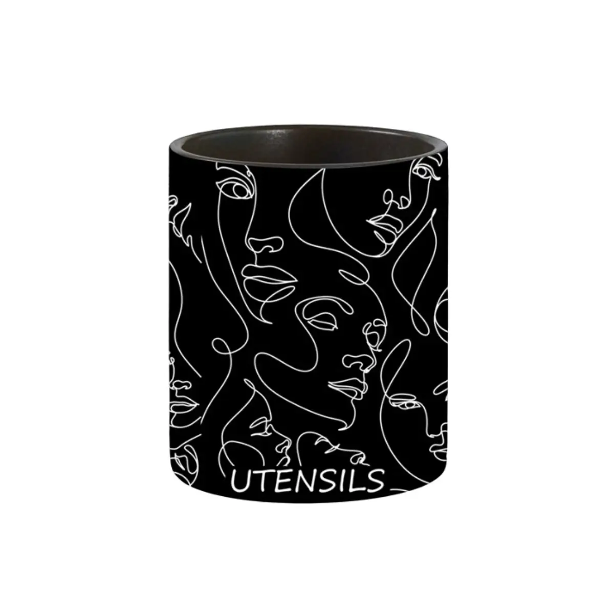Ceramic utensil storage crock