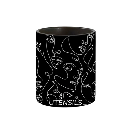Ceramic utensil storage crock