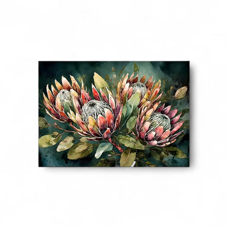 Tjhoko Paint Protea Elegance (Horizontal) Lrg | 860X598 mm Decoupage Sheet