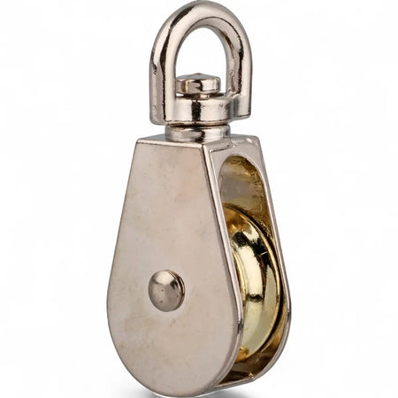 Nickel Plated Single Swivel Pulley - 38mm (Single)