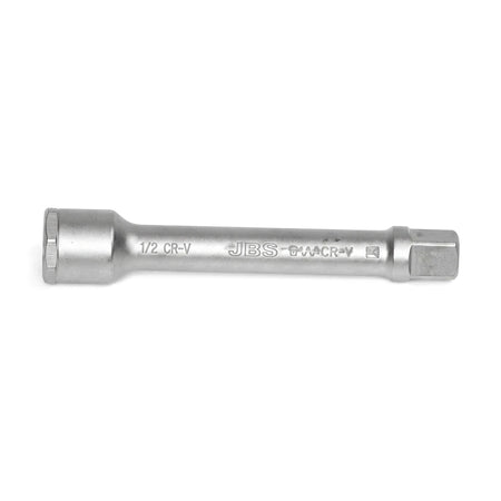 Silver Jbs 1/2-inch drive extension bar, 75mm long, used for automotive and mechanical applications, displayed horizontally.