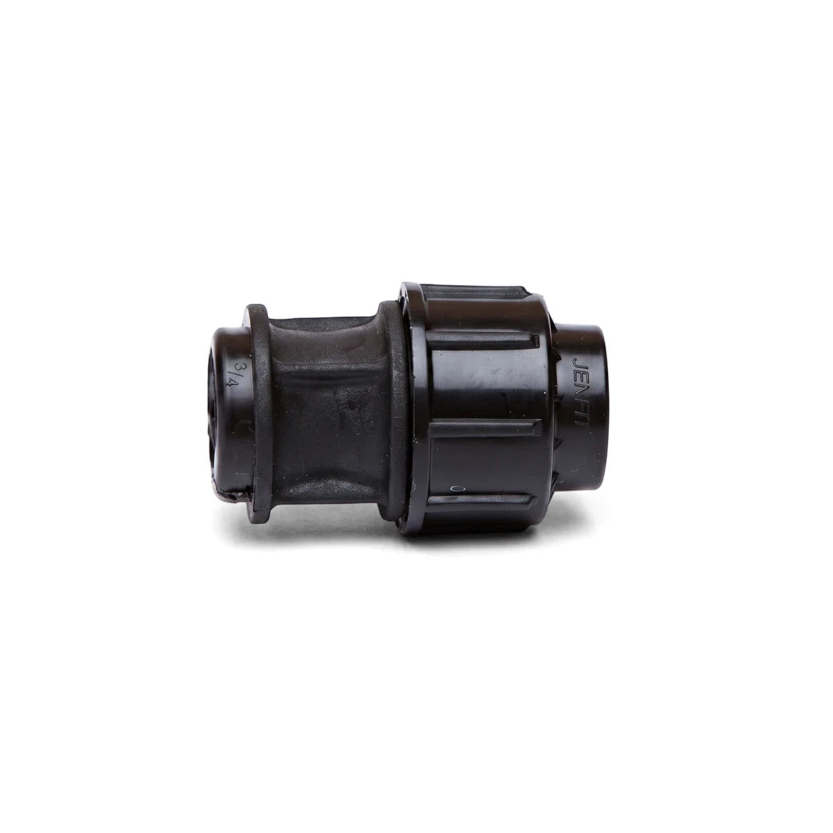 Black plastic Jenfit female adapter, 32mm x 3/4 inch, a plumbing fitting for pipe connections.