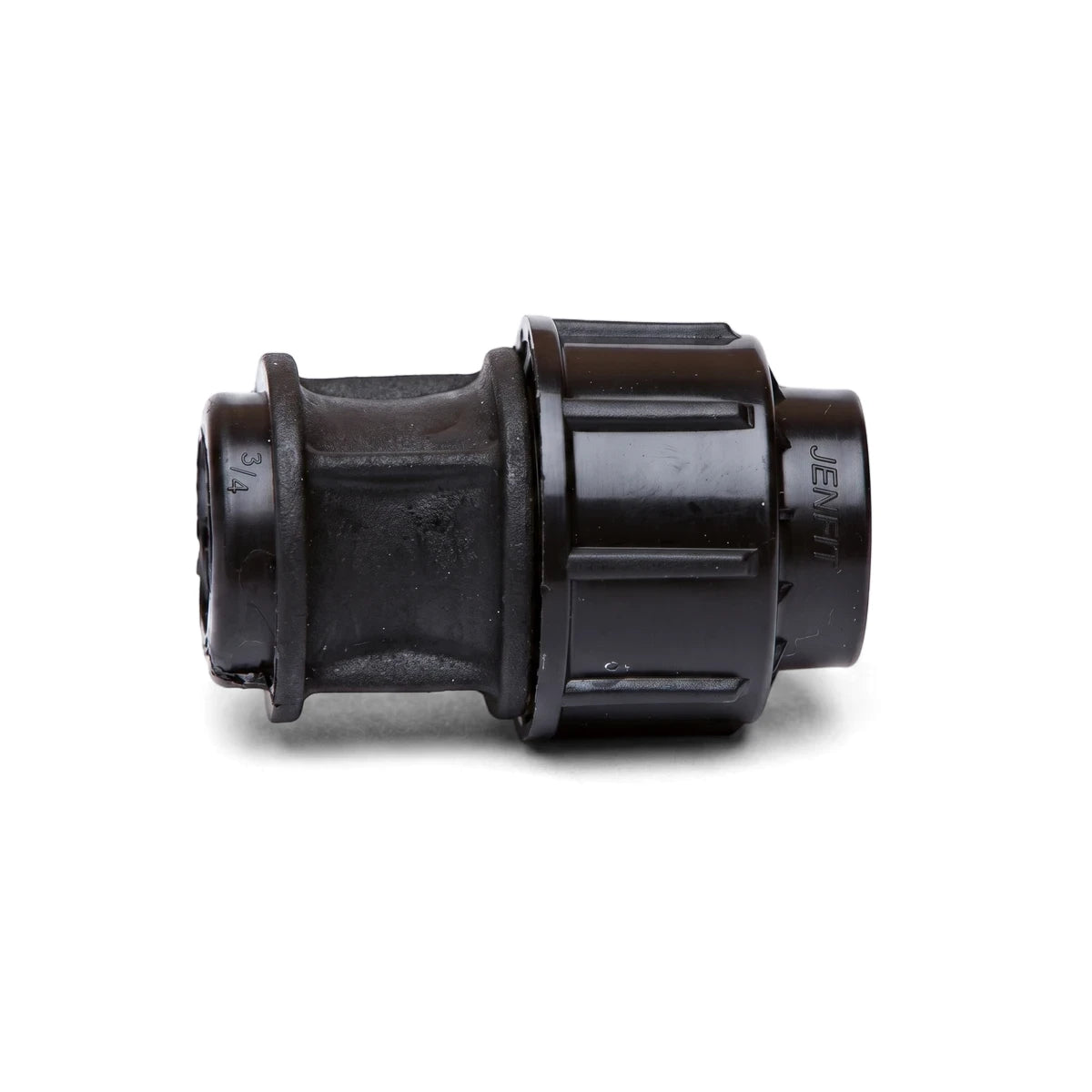 Black Jenfit 50mm x 1 1/2 inch female adapter pipe fitting, used for plumbing and irrigation systems.