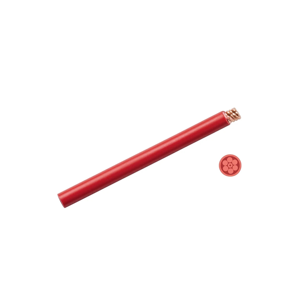 Red Jhb-Wire PVC electrical house wire, 6mm x 100mm, shown in a coiled section with a separate branded emblem.