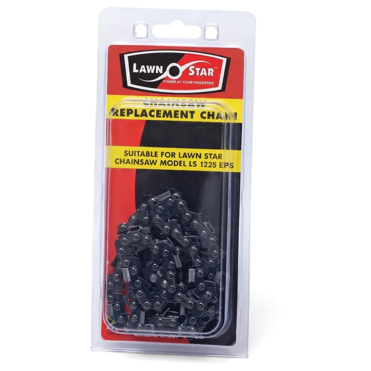 Lawn Star pole chainsaw replacement chain, model LS 1225 EPS, packaged in clear blister pack with red and yellow card.